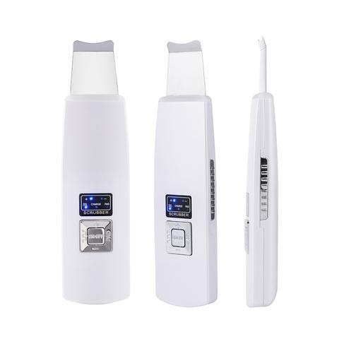 Ultrasonic Skin Scrubber Face Cleanser Blackhead Acne Removal Facial Spa Vibration Massager Ultrasound Peeling Clean Machine 394 CJdropshipping