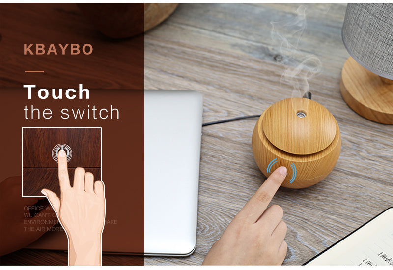 USB Aroma Essential Oil Ultrasonic Cold Steam Diffuser Air Humidifier Purifier 7 Color Change LED Night Light for Home Office CJdropshipping