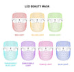 7 Color LED Mask Red Light Therapy Skin Rejuvenation Massager Beauty Home Skin Face Whitening Anti Aging SPA Device CJdropshipping