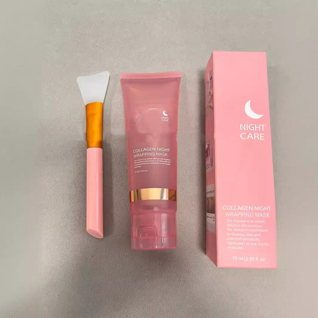 Face Night Mask Collagen Wrapping Mask Natural Ingredients Firming Elasticity & Hydration Anti-wrinkle For Skin Care CJdropshipping