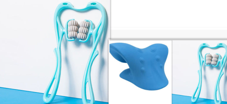 Multifunctional Manual Six-wheel Neck Massager Massage Relieve Roller Massage Tool CJdropshipping