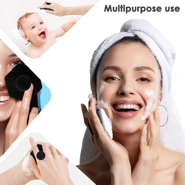 Cross-border Silicone Scrubber New Upgrade Gentle Silicone Face Brush Exfoliating Silicone Beard Facial Brush CJdropshipping