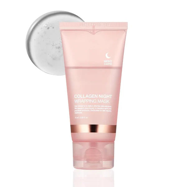 Face Night Mask Collagen Wrapping Mask Natural Ingredients Firming Elasticity & Hydration Anti-wrinkle For Skin Care CJdropshipping
