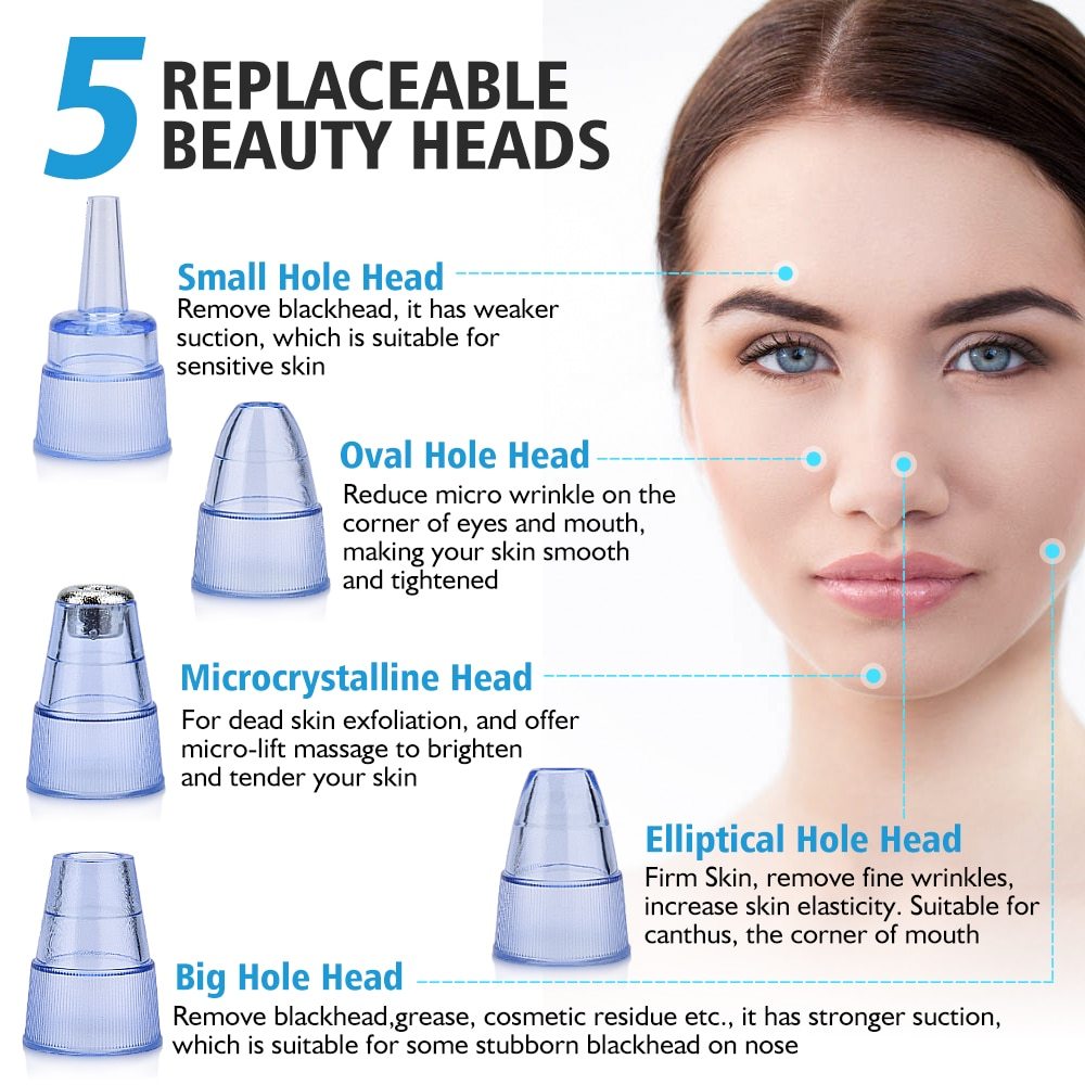 Blackhead Instrument Electric Suction Facial Washing Instrument Beauty Acne Cleaning Blackhead Suction Instrument CJdropshipping