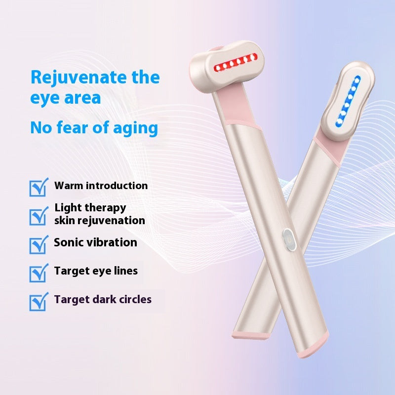 4 Colors Electric Eye Massager Red Blue Light Massage Eye Beautification Instrument Therapeutic Warmth Face Massage CJdropshipping