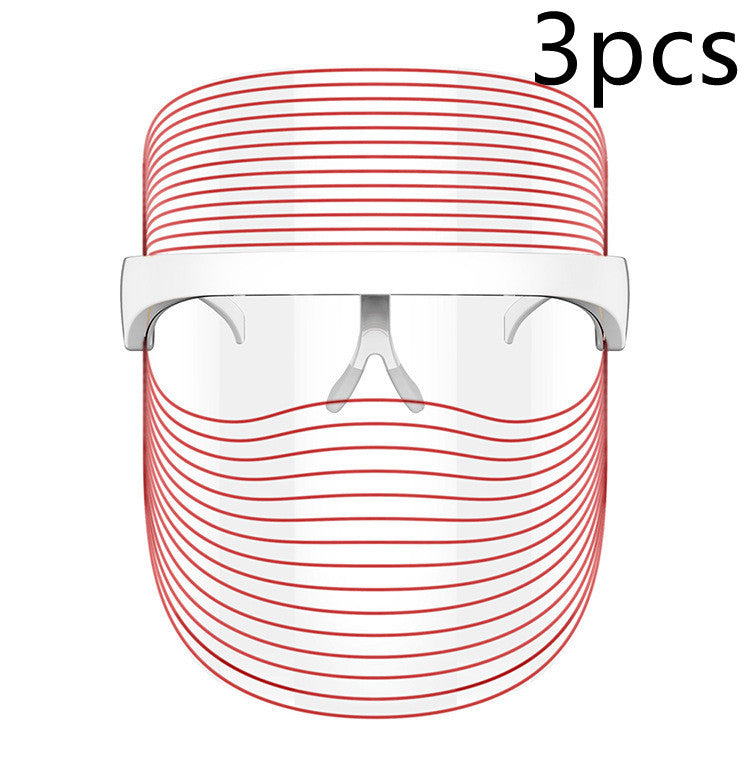 7 Color LED Mask Red Light Therapy Skin Rejuvenation Massager Beauty Home Skin Face Whitening Anti Aging SPA Device CJdropshipping